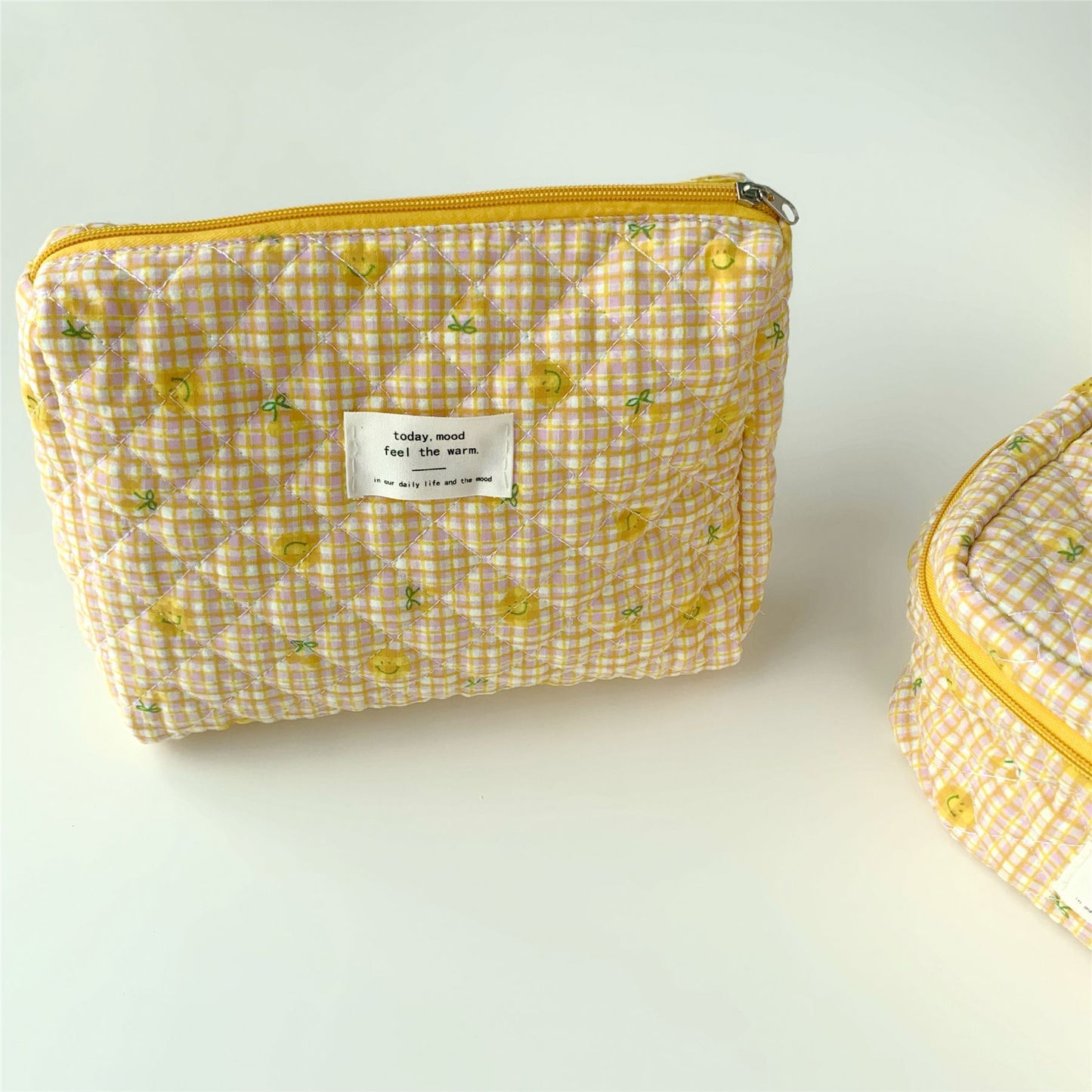 Capacity Liner Portable Finishing Wash Quilted Cosmetic Bags