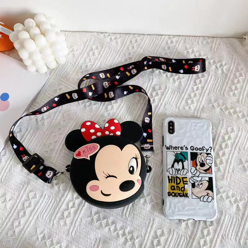 Children's Mickey Minnie Jerry Mouse Boys Talking Coin Purses