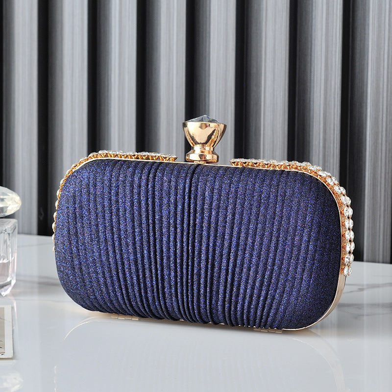 Women's Pleated Dinner Niche High Sense Clutch Evening Bags