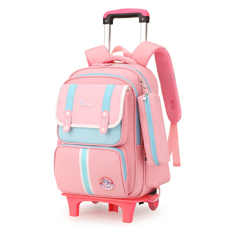 Children's Primary Grade Lightweight Burden Alleviation Spine Elementary School Students' Schoolbags