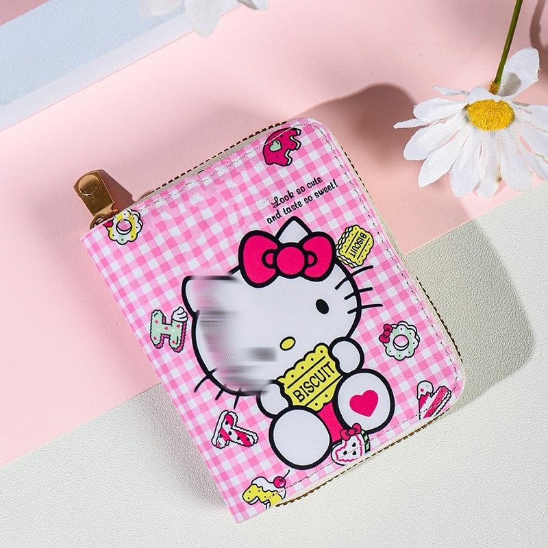 Women's Cartoon Cute Mini Zipper Portable Fashion Coin Purses