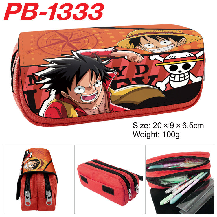 Piece Anime Color Picture Pencil Cartoon Large Capacity Double Ladies Wallets