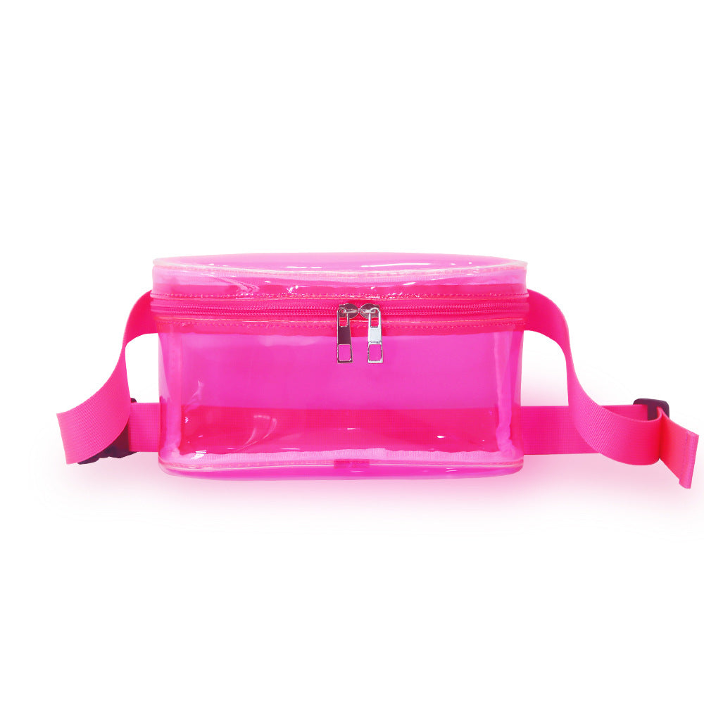 Women's Candy Color Laser Transparent Trendy Unique Waist Packs