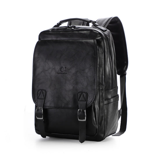 Men's Thickened Fabric Charging Large Capacity Retro Backpacks