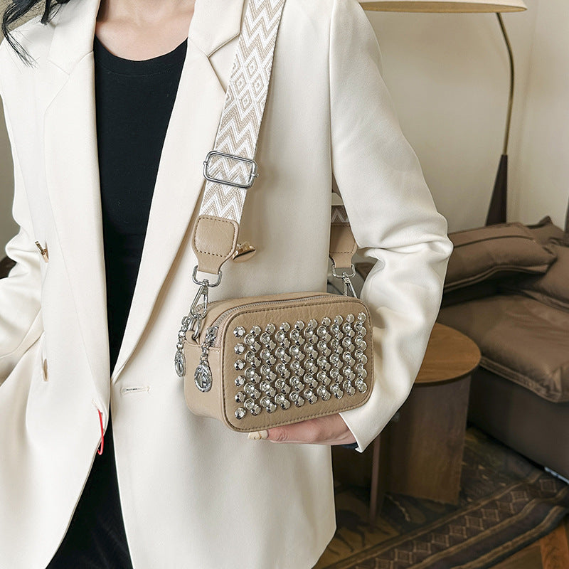 Women's Retro Fashion Diamond Small Square Cross Bags