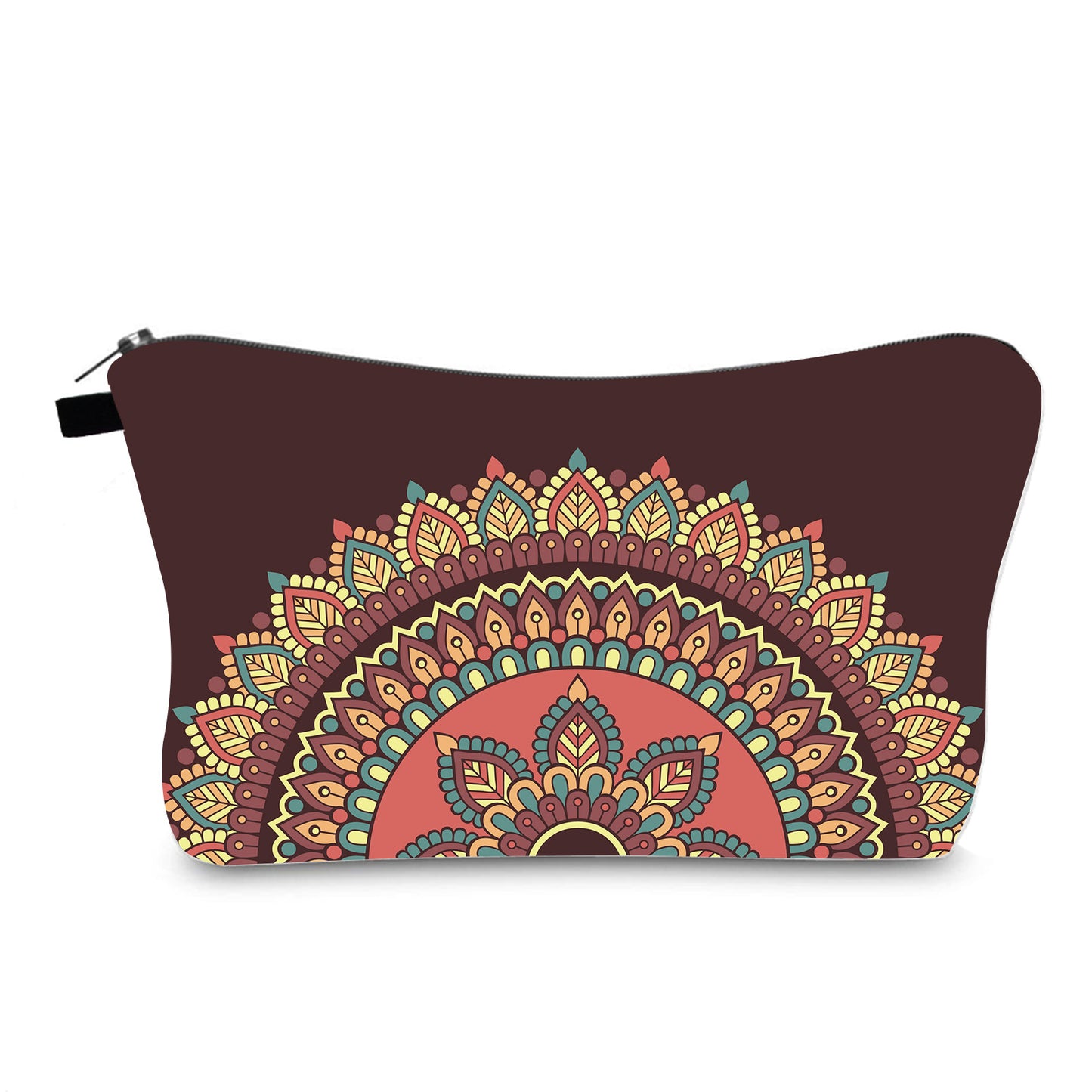 Sacs de rangement de toilette imperméables portables avec impression de mandala