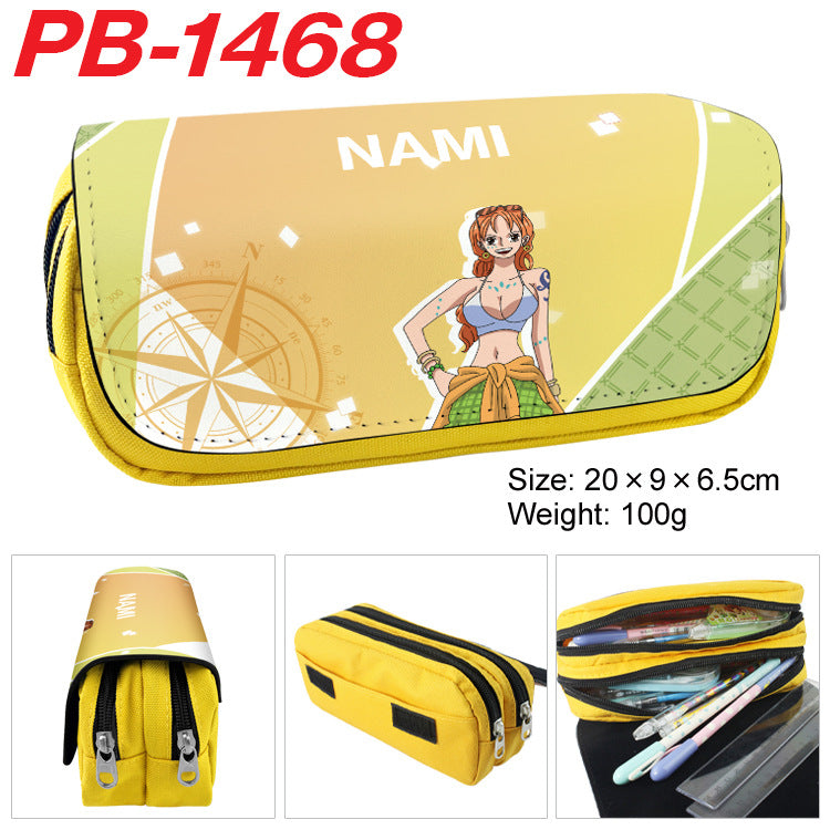 Piece Anime Color Picture Pencil Cartoon Large Capacity Double Ladies Wallets