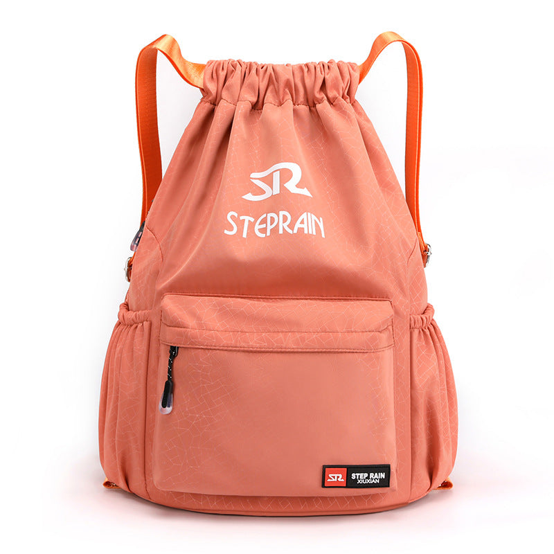 Nylon Large Capacity Stylish Adjustable Drawstring Sports Backpacks