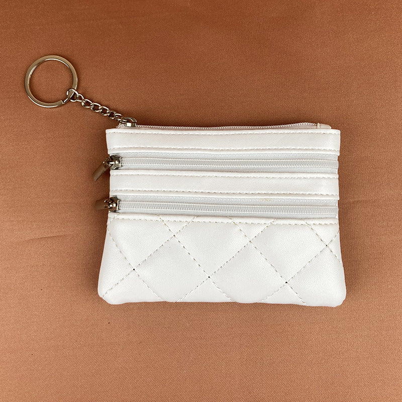 Women's Rhombus Clutch Niche Korean Large Capacity Coin Purses