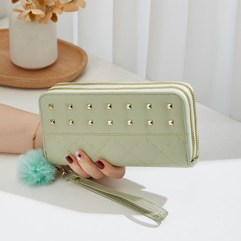 Pochette à fermeture éclair pour femmes, sacs de téléphone simples et de grande capacité