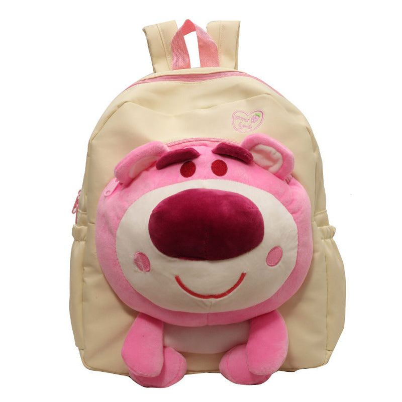 Powder Plush Bear Head Doll Cute Backpacks