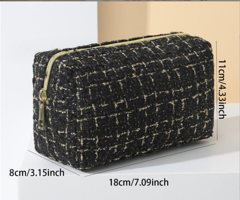 Classic Style Large Capacity Portable High Cosmetic Bags