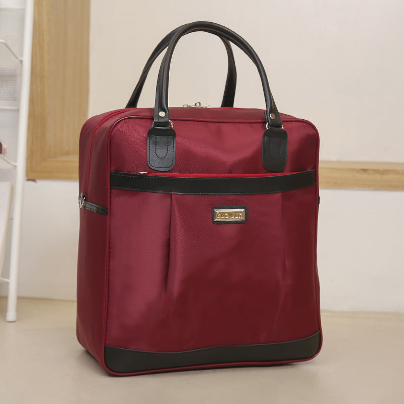 Women's Portable Oxford Cloth Business Folding Large Travel Bags