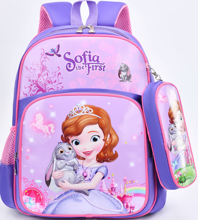 Children's Glamorous Pad Primary Cartoon Pencil Elementary School Students' Schoolbags