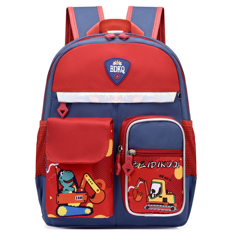 Children's Boys Cartoon Spine Protection Super Lightweight Kindergarten School Bags