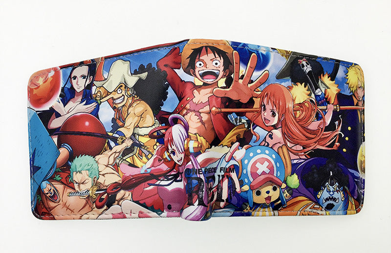 Piece Anime Peripheral Short Trendy Unique Ladies Wallets