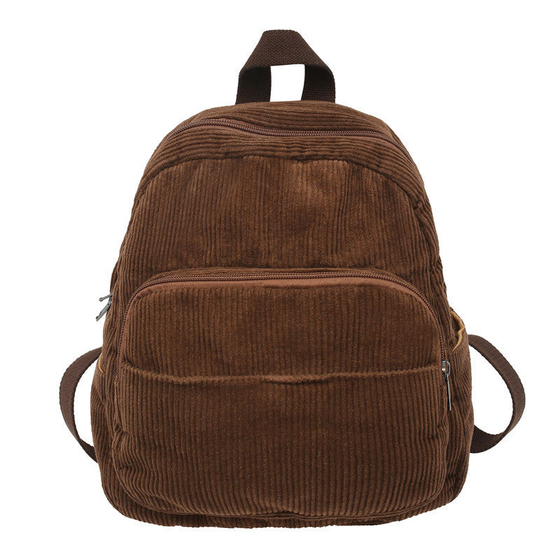 Corduroy Soft Fabric Quality Excellent Customer Backpacks