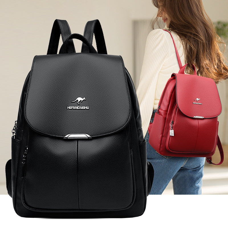 Women's Elegant Korean Style Large Capacity Soft Backpacks