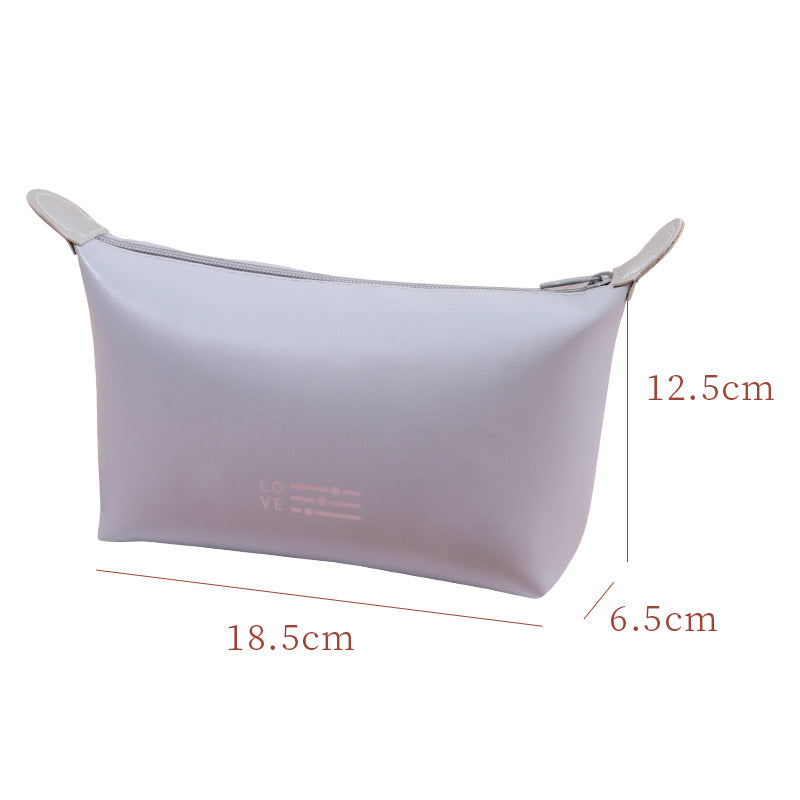 Simple Fashion Storage Solid Color Large Cosmetic Bags