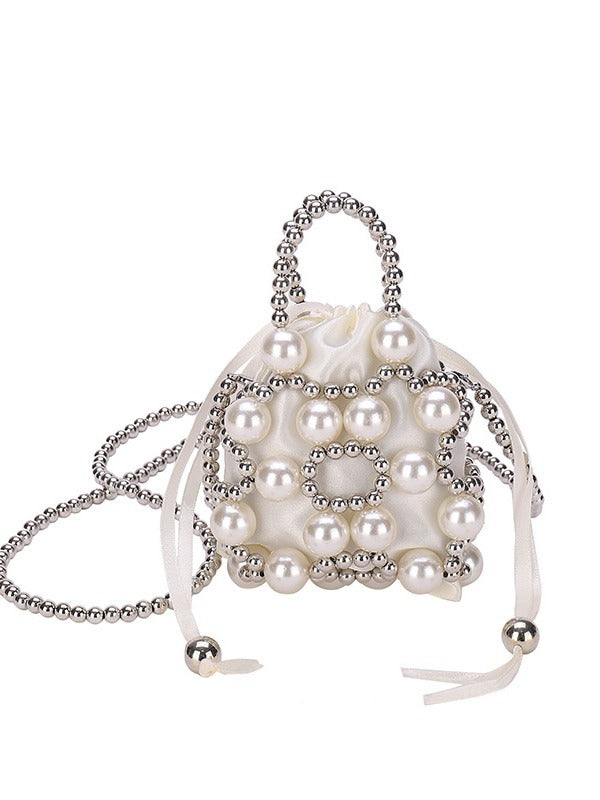 Children's Innovative Attractive Mini Beaded Pearl Children's Shoulder Bags