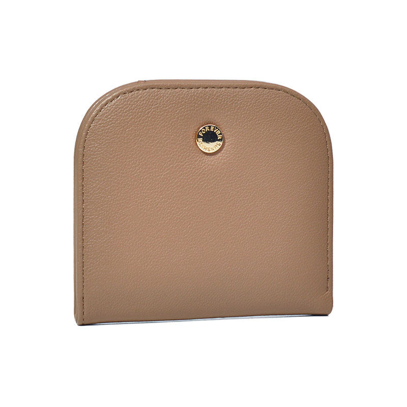 Women's Semicircle Mini Cute Compact Pure Color Ladies Wallets