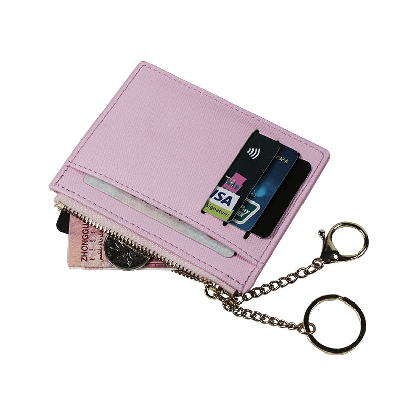 Women's Short Zipper Simple Fresh Lightweight Clamp Coin Purses