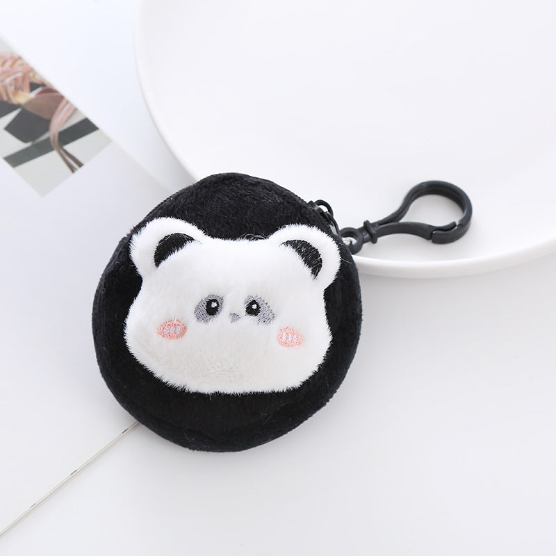 Plush Frog Rabbit Doll Cute Round Coin Purses