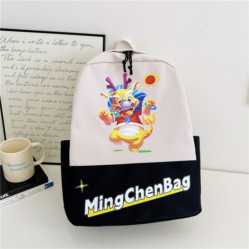 Women's & Men's & Cartoon Printed Canvas Pupil's Bags