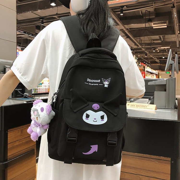 Women's Cartoon Large Capacity Leisure Double Back Middle School Students' Schoolbags