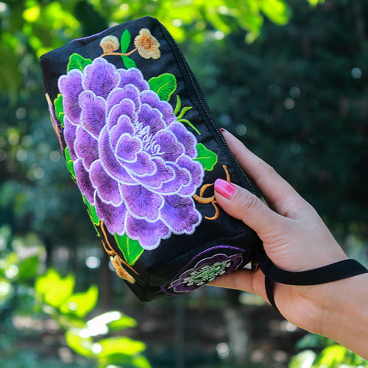 Yunnan Ethnic Embroidery Hand-held Mobile Fashion Coin Purses