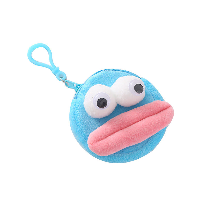 Creative Sausage Mouth Plush Doll Funny Coin Purses