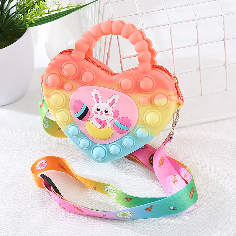 Children's Innovative New Silicone Decompression Change Coin Purses