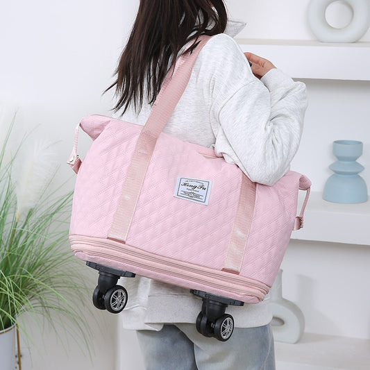 Double Korean Style Large Capacity Storage Expansion Travel Bags