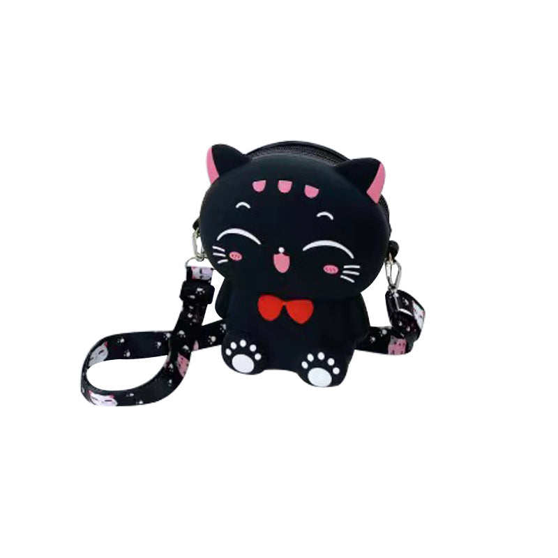 Large Mobile Silicone Cute Cat Cartoon Coin Purses