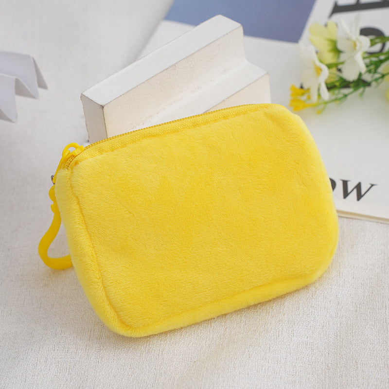 Solid Color Plush Storage Candy Small Cute Children's Coin Purse