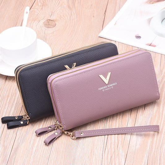 Women's New Long Simple Fashion Zipper Ladies Wallets