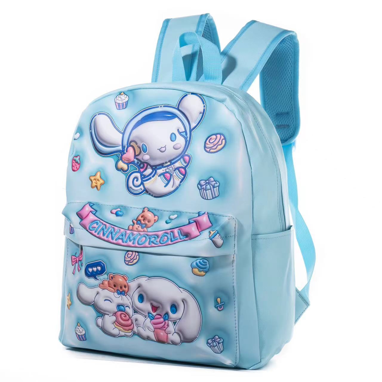 Children's Three-dimensional Melody Cinnamon Dogskin Leather Waterproof Elementary School Students' Schoolbags