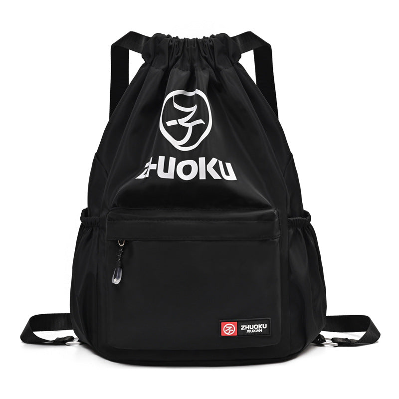 Color Style With Letters Basketball Large Capacity Drawstring Sports Backpacks