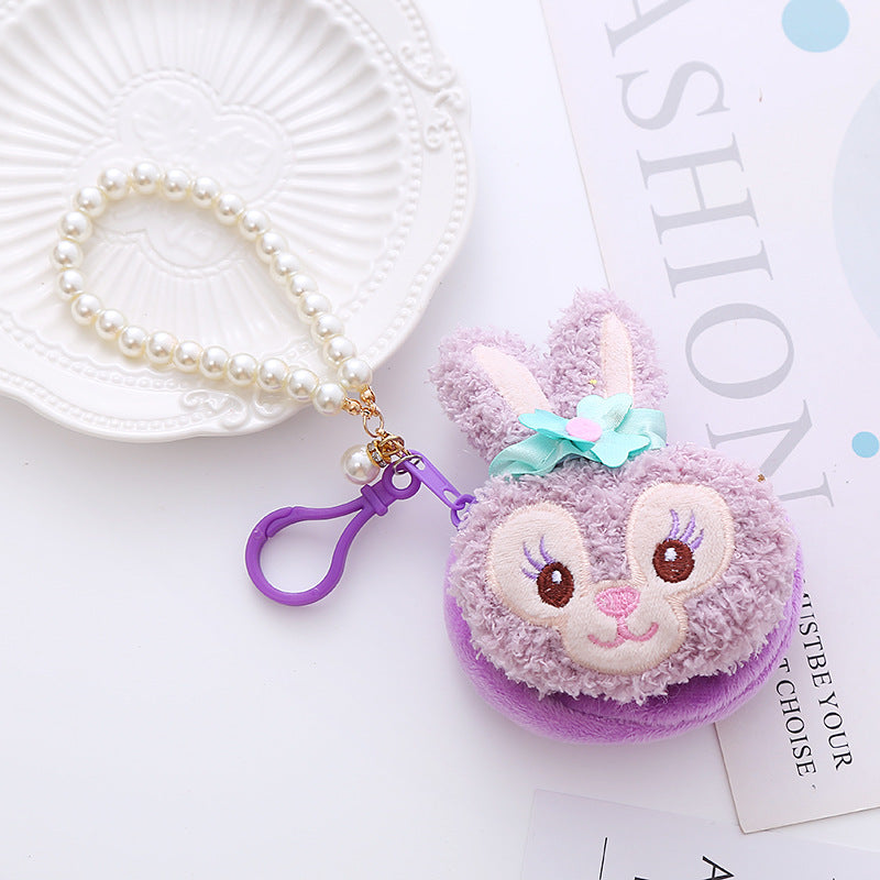 Creative Cartoon Cute Star Plush Earphone Card Holder