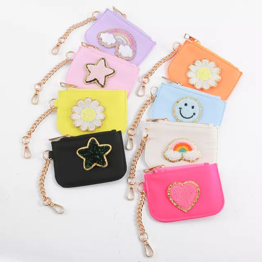 Women's Nylon High-grade Metal Zipper Waterproof Mini Purses