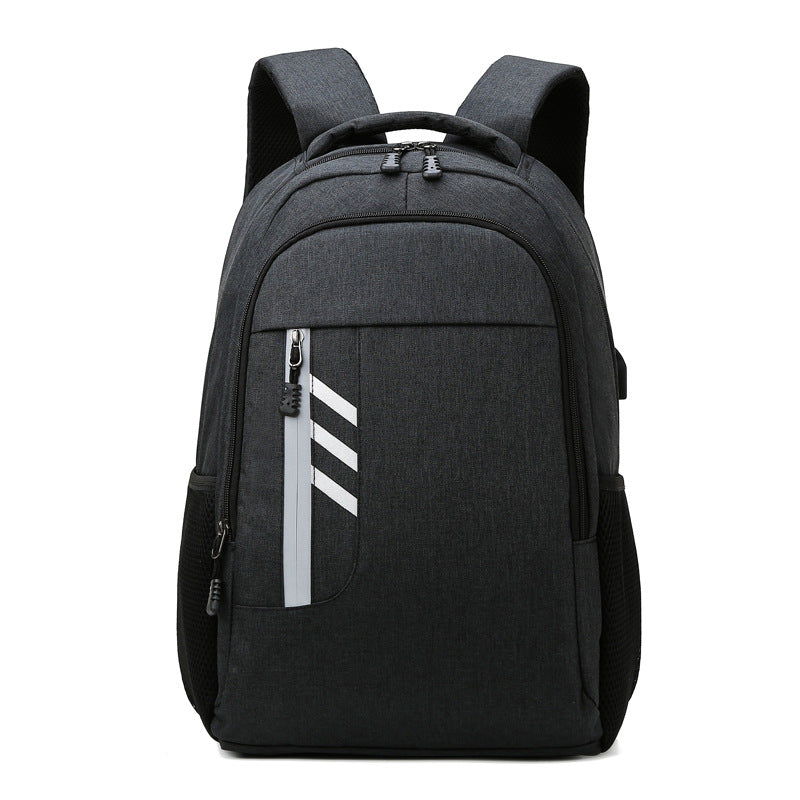 Women's & Men's & Business Printing Reflective Zipper Large Backpacks