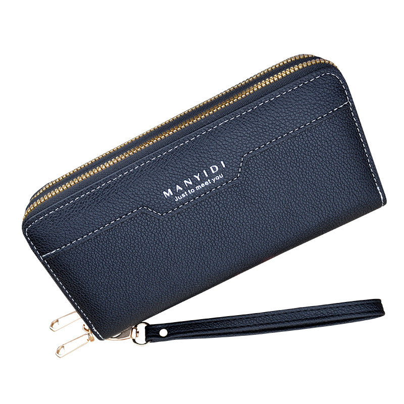 Women's Long Double Zip Clutch Female Fashion Large Ladies Wallets