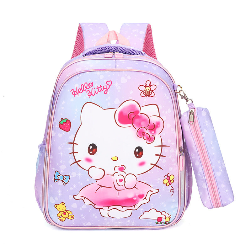 Children's Boys Primary Princess Clow Burden Reduction Elementary School Students' Schoolbags