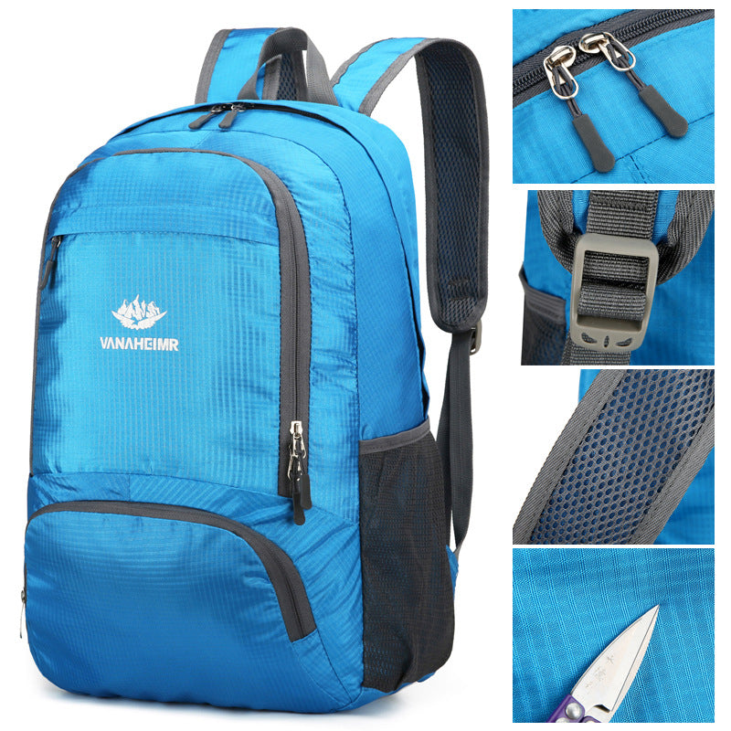 Women's & Men's & Folding Simple Foldable Lightweight Picnic Sports Backpacks