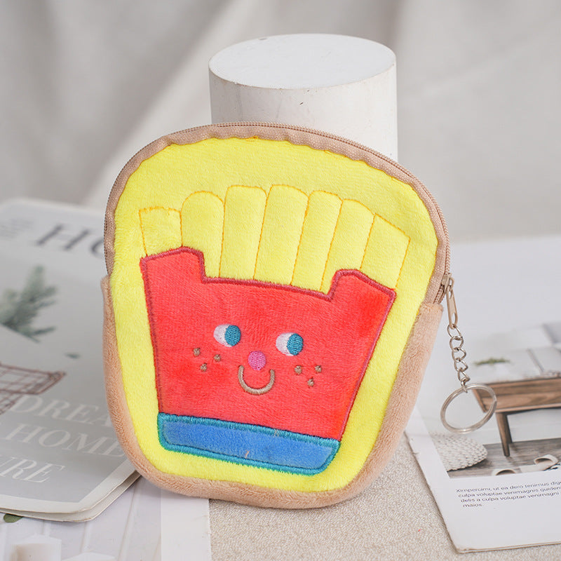 Plush Doll Food Creative Pendent Ornaments Coin Purses