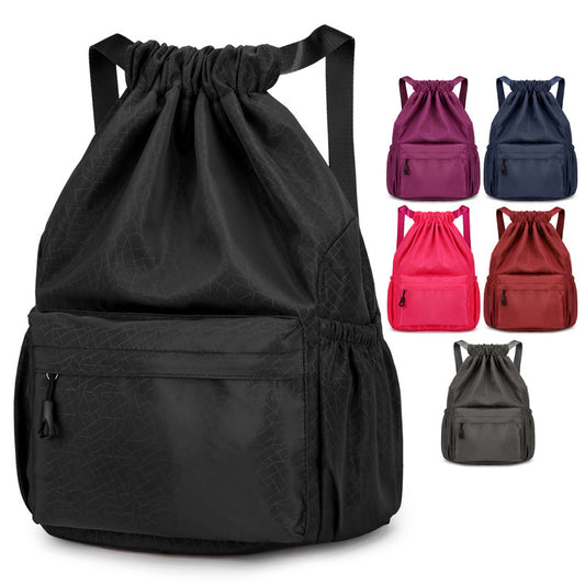 Women's Drawstring Solid Color Dark Pattern Female Travel Bags