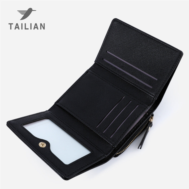 Popular Attractive Three Cute Folding Crossed Ladies Wallets