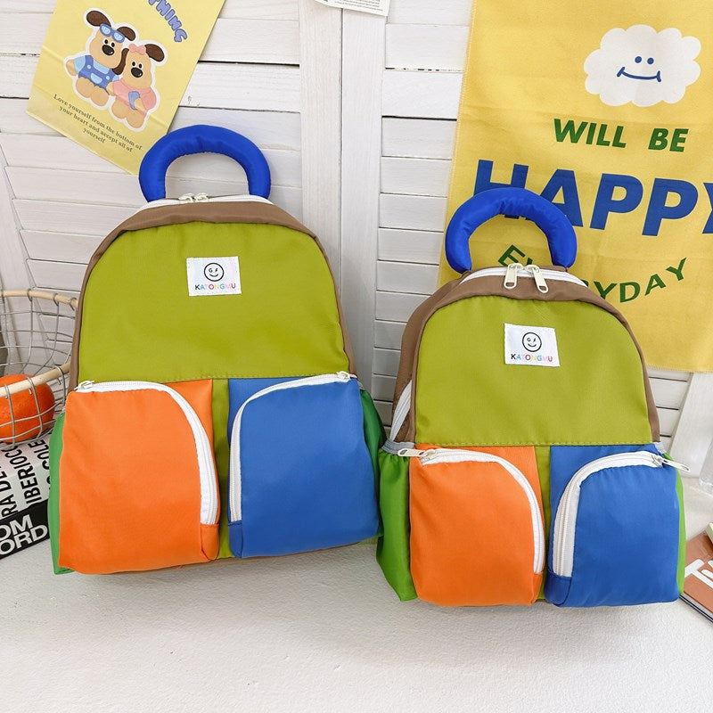 Children's Cute Smiley Face Dopamine Series Boys Children's Backpacks