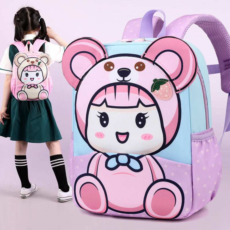 Poupée de dessin animé mignonne pour enfants, sacs d'école de maternelle de Style occidental