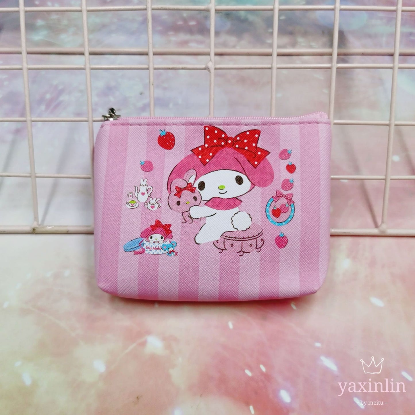 Clow Clutch Cute Heart Melody Clip Porte-Monnaie